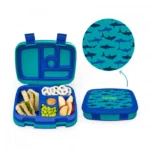 BENTGO LONCHERA KIDS SHARK (AZUL/TURQUESA)
