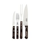 Juego p/ asado 14 pzas. Churrasco Roble