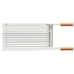 Parrilla de Acero Inox. 50cm mango madera Churrasco x Un.