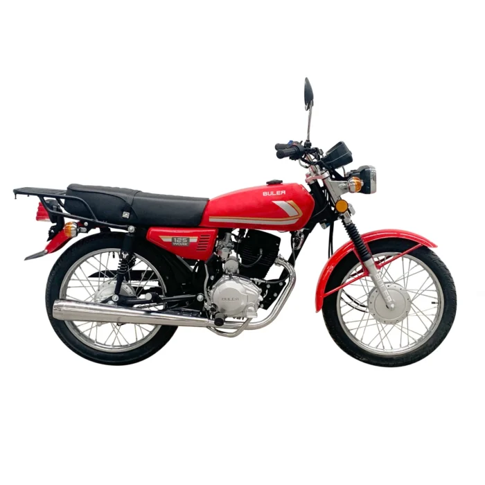 Motocicleta Buler Work 125 cc c/ Rayos Rojo (VX125-2C) - Imagen 1