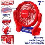 Ventilador 7" DC 20V Sin Bateria. Emtop