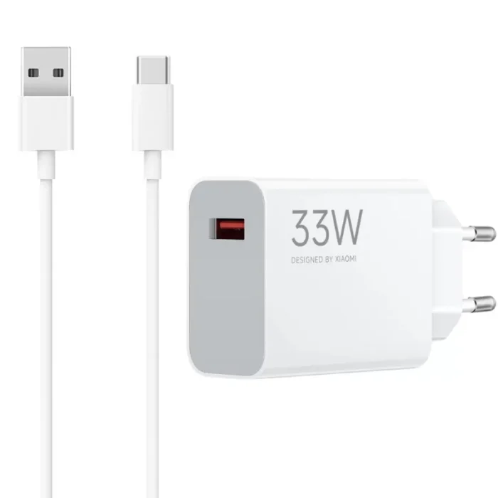 CARGADOR XIAOMI FUENTE CHARGING COMBO USB-A 33W MDY-16-EF WHITE C/CABL - Imagen 1