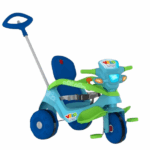 Triciclo Velobaby Reclinable Paseo Pedal Azul