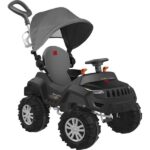 Superjipe a Pedal Reclinable con Capota Negro