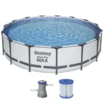 Piscina redonda con est. metalica 4.678Lt. Steel Pro. Bestway