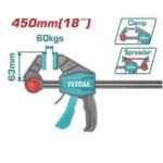 SARGENTO DE BARRA RAPIDO 63X450MM