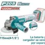 AMOLADORA A BATERIA 20V 115MM (INT. GATILLO)