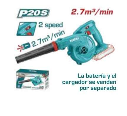 SOPLADOR A BATERIA 20V (2.7M3/MIN) VEL. AJUST.