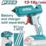 PISTOLA DE SILICONA A BATERIA 20V