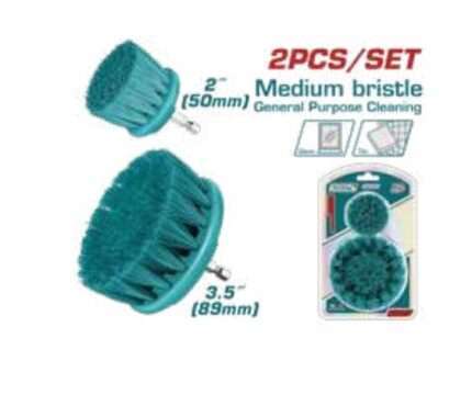 CEPILLOS DE CERDAS MEDIANAS MOD.A (VASTAGO 1/4) (2 PZS)