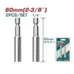 EXTENSION PORTAPUNTAS DESTORNILLADOR 60MM (2 PZS)