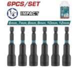 VASOS MAGNETICOS PARA ATORNILLADOR DE IMPACTO (6 PZS)