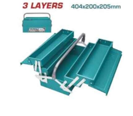 CAJA DE HERR. METALICA PLEGABLE 3 CAPAS 40X20X20CM