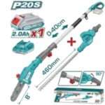 PODADORA Y CORTASETOS DE ALTURA 20V - BAT/CAR