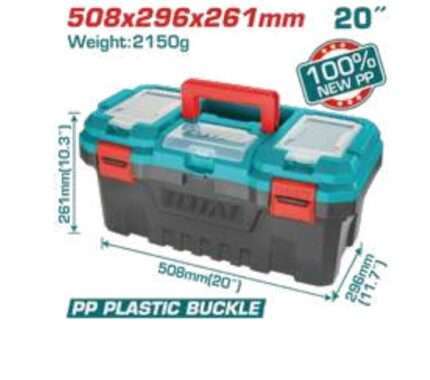 CAJA DE HERRAMIENTAS PLASTICA DE 51X30X26CM