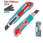 CUTTER 18X100MM Y HOJAS (3 PZS)