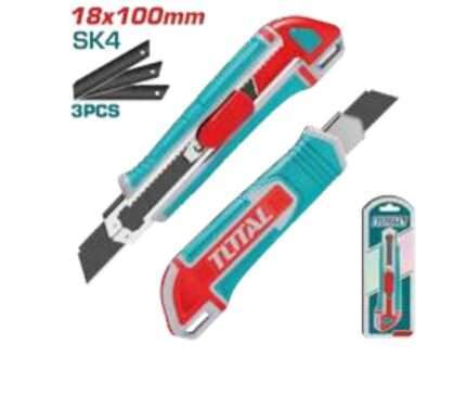 CUTTER 18X100MM Y HOJAS (3 PZS)