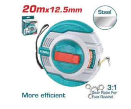 CINTA METRICA DE ACERO 20MX12.5MM