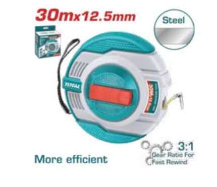 CINTA METRICA DE ACERO 30MX12.5MM