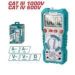 MULTIMETRO CAT III 1000V-CAT IV 600V (6000 CUENTAS)