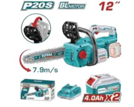 MOTOSIERRA A BATERIA 20V30CM (12 PULG) - 2BAT/CAR