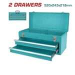 CAJA DE HERRAMIENTAS METALICA DE 2 CAJONES 52X22X24CM