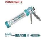 PISTOLA DE CALAFATEO (TUBO SILICONA) DE ALUMINIO 230MM