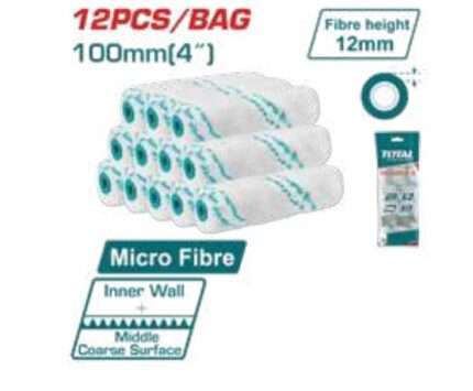 RODILLO MICROFIBRA P/ PARED INTERIOR 100MM (12 PZS)