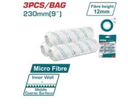 RODILLO MICROFIBRA P/ PARED INTERIOR 230MM (3 PZS)