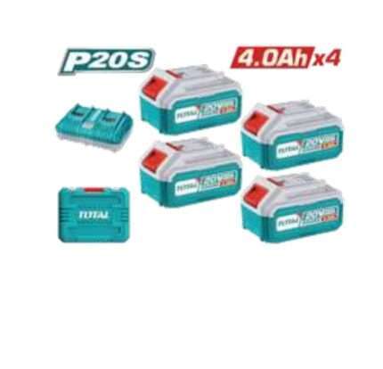 BATERIA 20V4A (4 PZS) Y CARGADOR DOS PUERTOS 20V4A