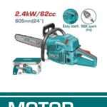 MOTOSIERRA A GASOLINA 2.4KW 62CC (60CM)