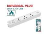 TOMA CTE MULTIPLE 3 VIAS Y USB