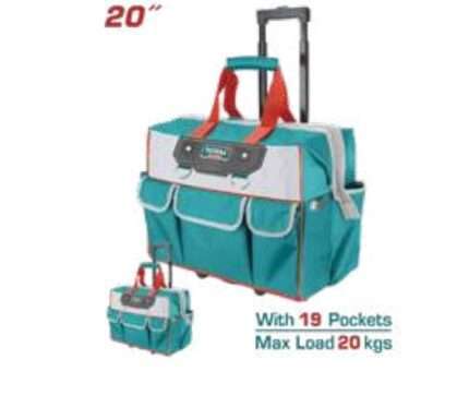 BOLSO DE HERRAMIENTAS RIGIDA RODANTE 45X28X36CM