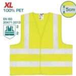 CHALECO REFLECTANTE XL AMARILLO FLUORESCENTE