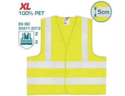 CHALECO REFLECTANTE XL AMARILLO FLUORESCENTE