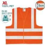 CHALECO REFLECTANTE XL NARANJA FLUORESCENTE