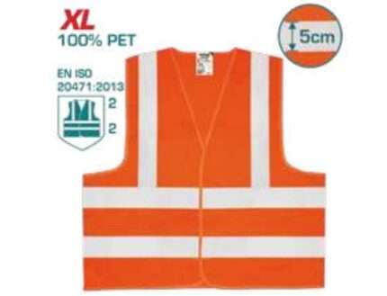 CHALECO REFLECTANTE XL NARANJA FLUORESCENTE