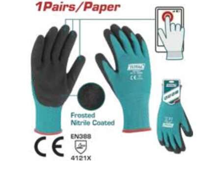 GUANTES CON REVESTIMIENTO DE NITRILO MATE (1 PAR)