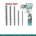 MECHAS P/ CONCRETO SDS PLUS 6-12MM (5 PZS)