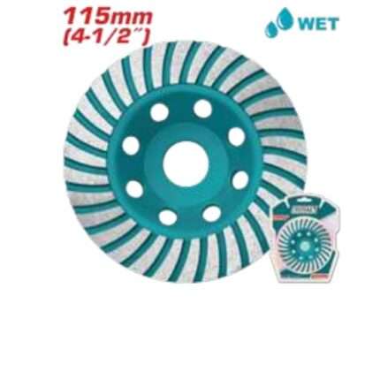 DISCO DE DESBASTE DE DIAMANTE 115MM MOD.A (1 PZ)