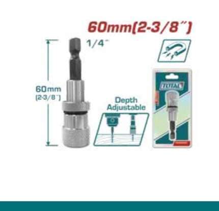 EXTENSION PORTAPUNTAS DE DESTORNILLADOR 60MM CON TOPE