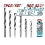 MECHAS HSS 2-8MM (6PZS) (P/ TALADRO EN METAL)
