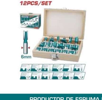 MECHAS (FRESAS) PARA ROUTER 6MM (12PZS)