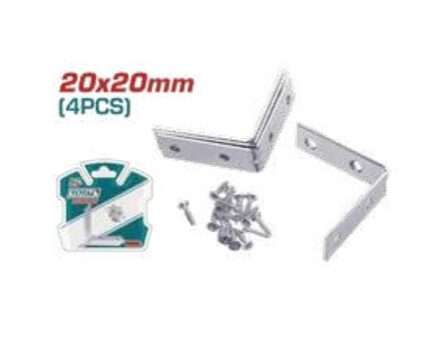 SOPORTES DE ESQUINA 20X20MM (4 PZS)