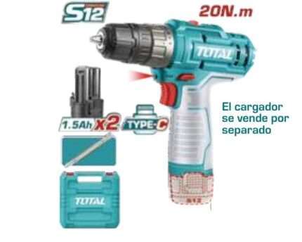 TALADRO ATORN A BATERIA 12V (TIPO C) 20NM - 2BAT
