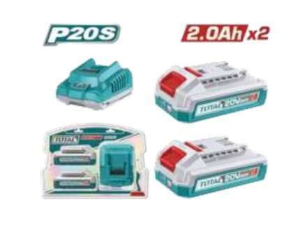 BATERIA 20V2AH (2 PZS) Y CARGADOR 20V2A