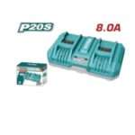CARGADOR DE BATERIA DOS PUERTOS 20V8A