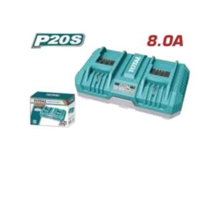 CARGADOR DE BATERIA DOS PUERTOS 20V8A