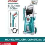 HIDROLAVADORA 2500W 160BAR 6.7L/MIN