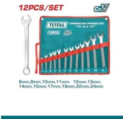 LLAVES COMBINADAS 6-24MM (12 PZS)
